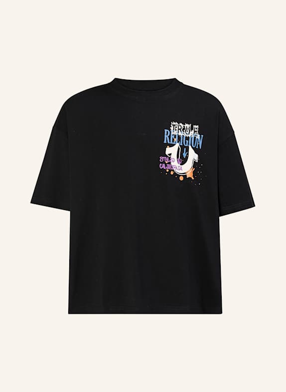 TRUE RELIGION T-Shirt CONCERT BUUDHA SCHWARZ
