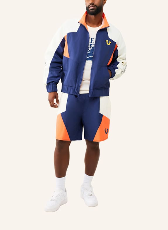 TRUE RELIGION Track-Jacke COLORBLOCKING BLAU
