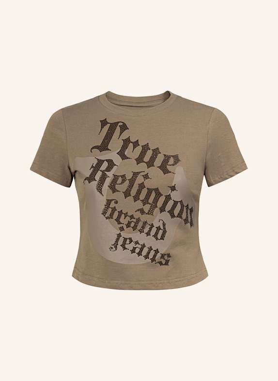 TRUE RELIGION T-Shirt HELLBRAUN