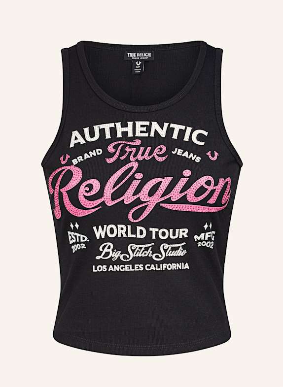 TRUE RELIGION Tank Top SCHWARZ