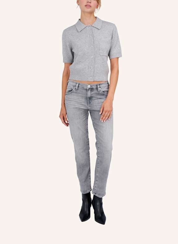 TRUE RELIGION Strickjacke-Kurzarm CHUNKY GRAU