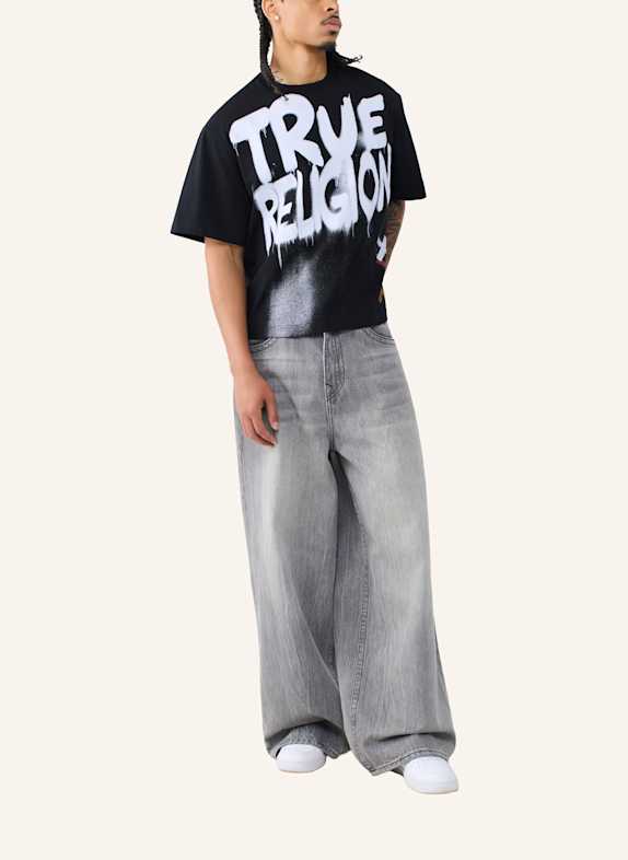 TRUE RELIGION T-Shirt GRAFFITTI SCHWARZ