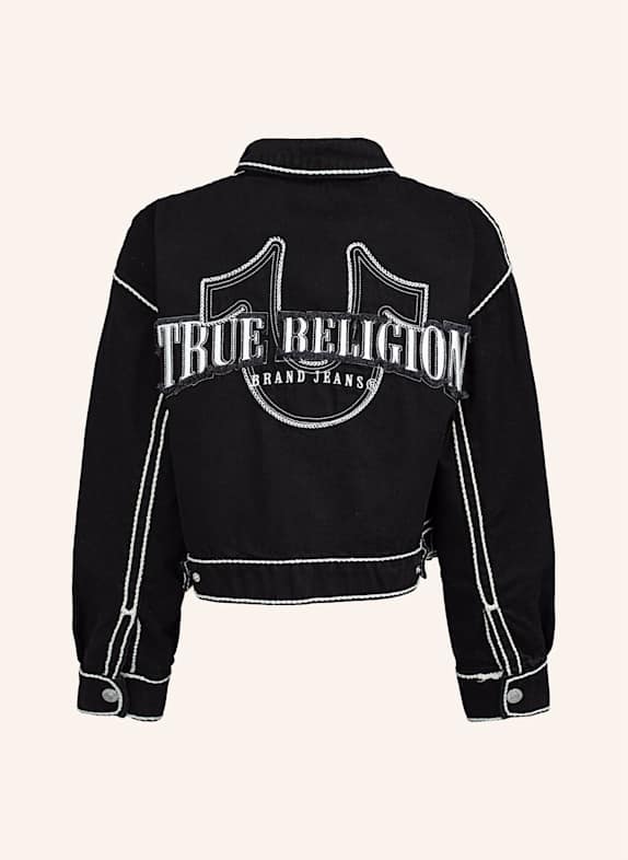 TRUE RELIGION Jeansjacke SCHWARZ