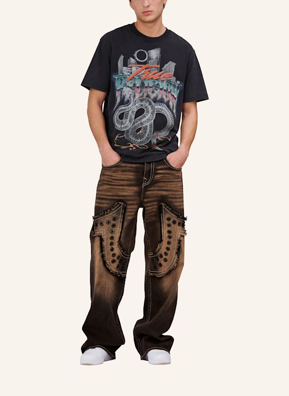 TRUE RELIGION Jeans VINNY Studed BLAU