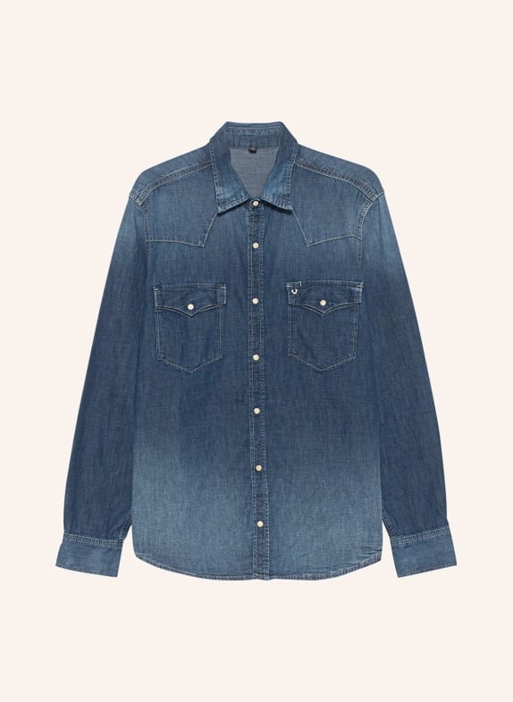 TRUE RELIGION Jeanshemd BLAU