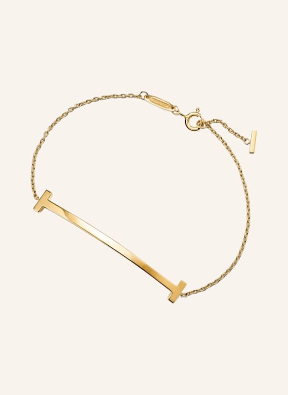 TIFFANY & Co. Bransoletka TIFFANY T z 18-karatowego żółtego złota ZŁOTY
