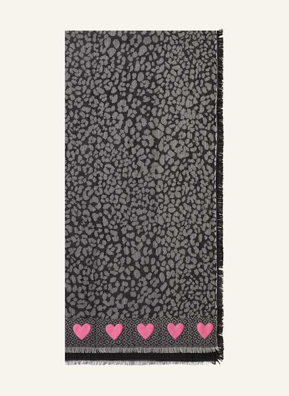 CODELLO Jacquard-Schal SCHWARZ