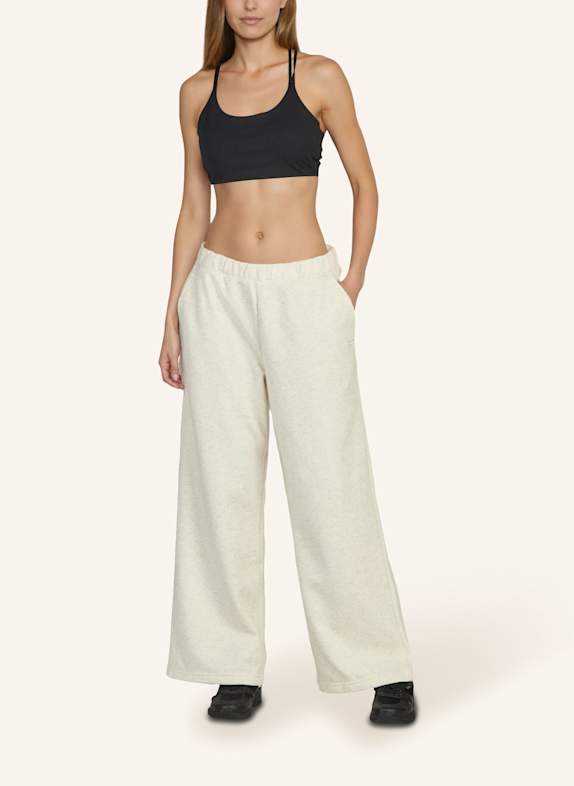 Fabletics Sweatpants COZY FLEECE WIDE LEG BEIGE