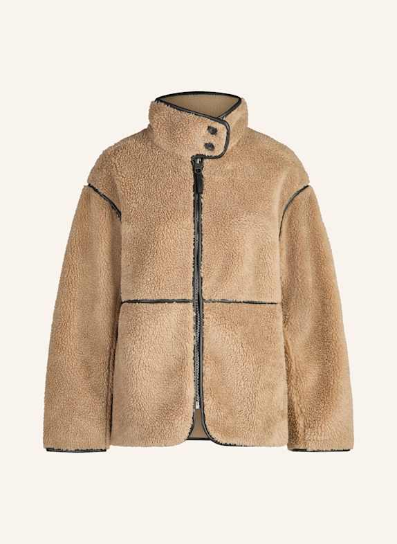 Fabletics Outdoor-Jacke TEDDY MID-LENGTH HELLBRAUN