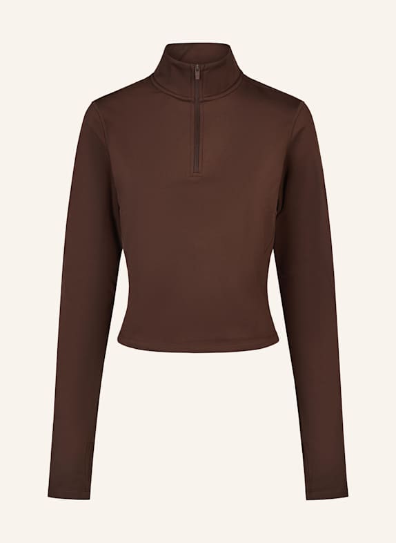 Fabletics Longsleeve COLD WEATHER HALF-ZIP BRAUN