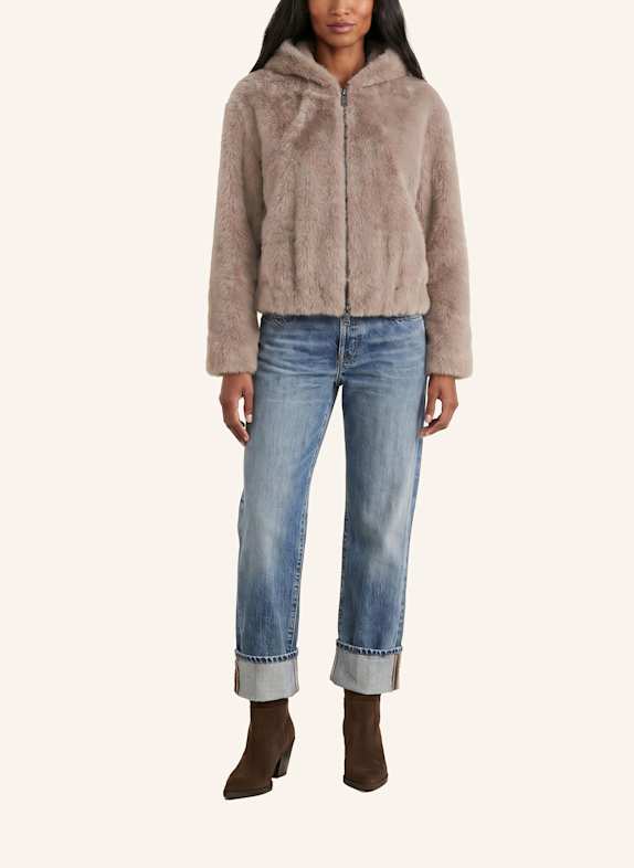 BLONDE No.8 Kunstfell-Jacke LUISA TAUPE