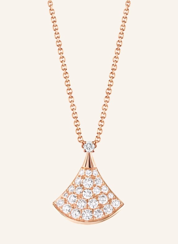 BVLGARI Halskette DIVAS’DREAM aus 18 Karat Roségold und Diamanten ROSÉGOLD