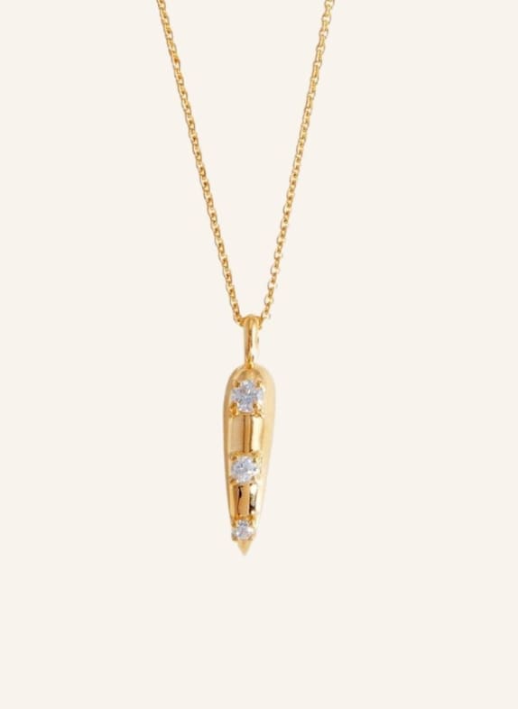MISSOMA Kette SMALL CLAW PENDANT WITH WHITE CZ by GLAMBOU GOLD