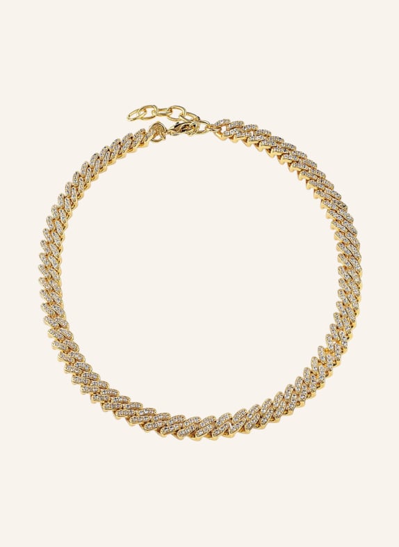 CRYSTAL HAZE Kette MEXICAN CHAIN by GLAMBOU GOLD