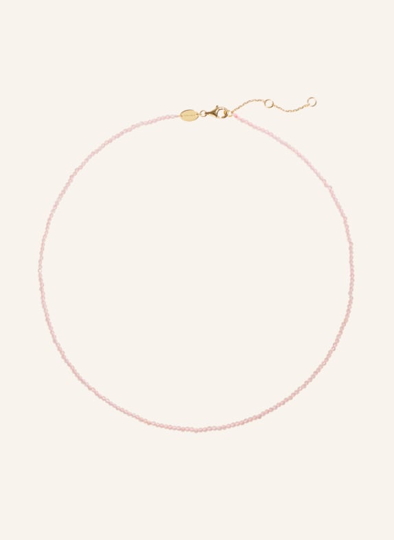 OHH LUILU Kette PINK BEADED by GLAMBOU GOLD