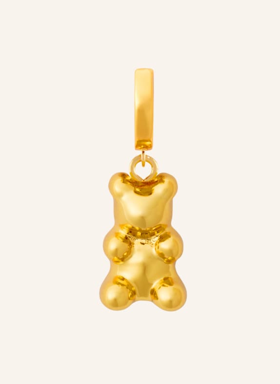 CRYSTAL HAZE Anhänger MINI NOSTALGIA BEAR HOOP by GLAMBOU GOLD