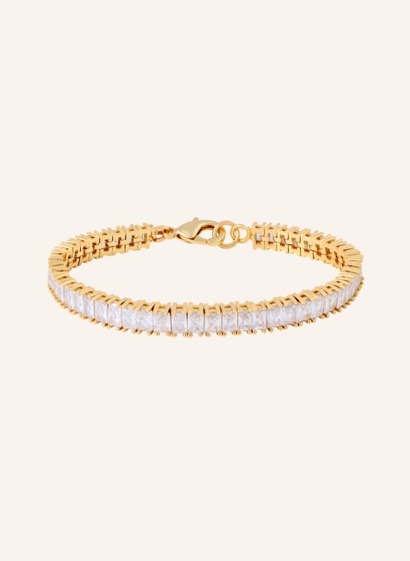 CRYSTAL HAZE Armband BAGUETTE by GLAMBOU GOLD