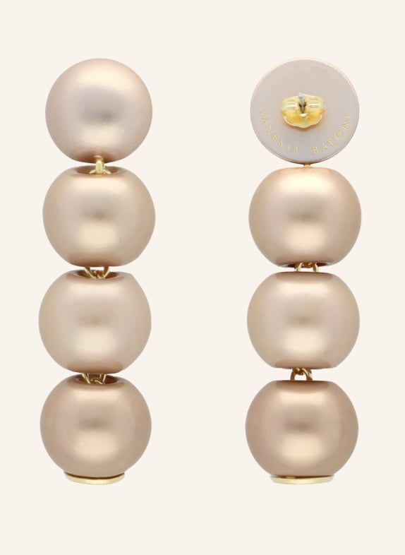 VANESSA BARONI Ohrhänger SMALL BEADS EARRING CHAMPAGNER PEARL by GLAMBOU BEIGE