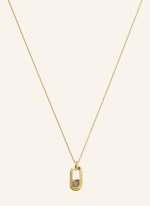 MISSOMA Kette ZENYU LINK GEMSTONE OVATE PENDANT by GLAMBOU GOLD