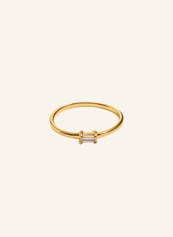 OHH LUILU Ring SINGLE BAGUETTE by GLAMBOU GOLD