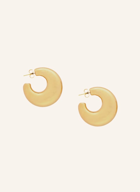 VANESSA BARONI Ohrhänger MOON EARRINGS VINTAGE GOLD by GLAMBOU GOLD