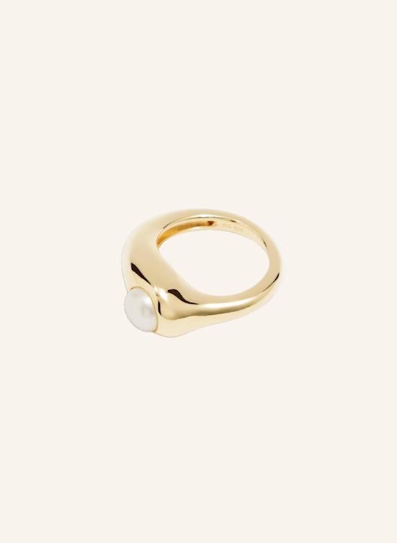 RAGBAG Ring DUALISM PEARL by GLAMBOU GOLD