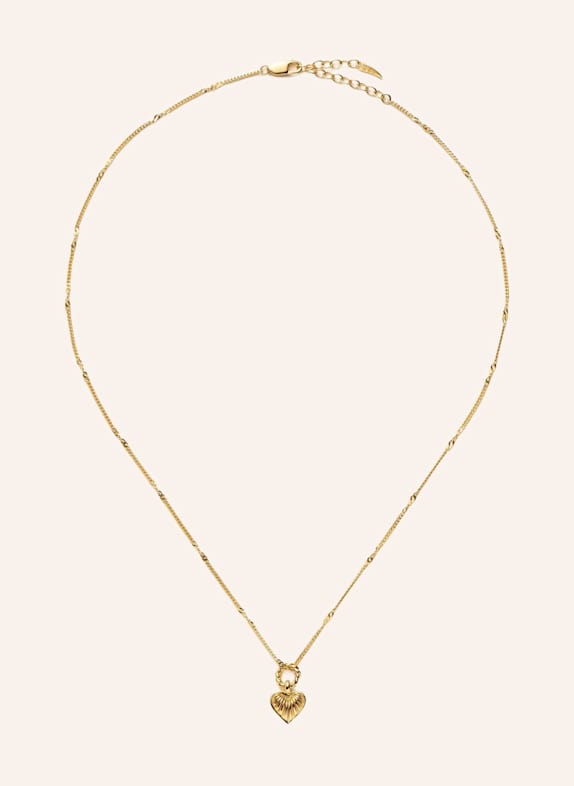 MISSOMA Halskette MINI RIDGE HEART NECKLACE by GLAMBOU GOLD