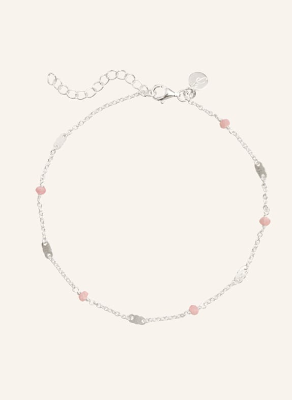 Pompidou Fußkette CILIA RHODOCHROSITE ROSE by GLAMBOU SILBER