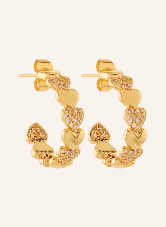 CRYSTAL HAZE Creolen HABIBI HOOPS by GLAMBOU GOLD