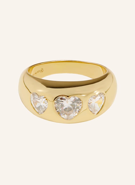 OHH LUILU Ring HEART DOME RING by GLAMBOU GOLD