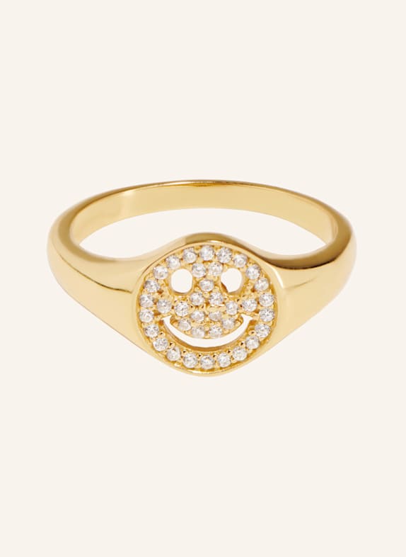 OHH LUILU Ring SMILEY RING by GLAMBOU GOLD