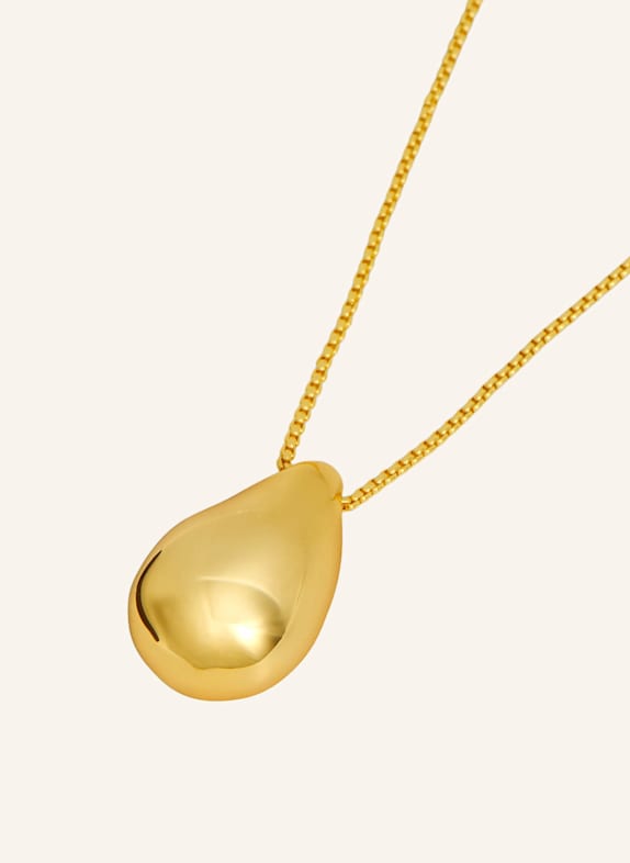 Pompidou Halskette ADJUSTABLE CHUBBY DROP NECKLACE by GLAMBOU GOLD