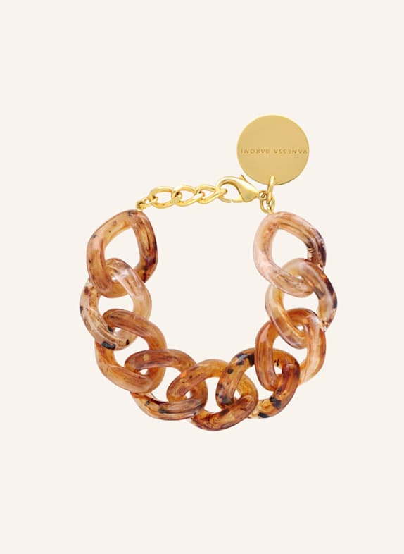 VANESSA BARONI Armband FLAT CHAIN BRACELET BERNSTEIN by GLAMBOU GOLD