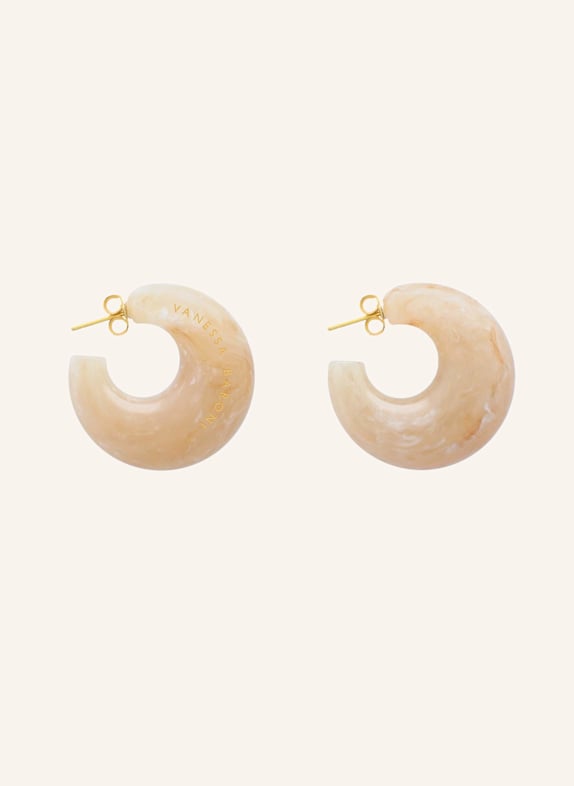 VANESSA BARONI Ohrhänger MOON EARRING HONEY MARBLE by GLAMBOU GOLD