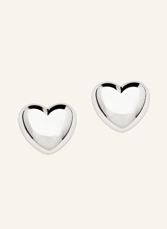 Pompidou Ohrstecker PUFFY HEART MEDI by GLAMBOU SILBER