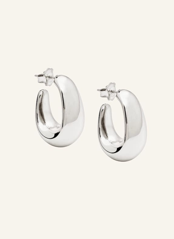 Pompidou Ohrhänger MINI ELIA OVAL STUD by GLAMBOU SILBER