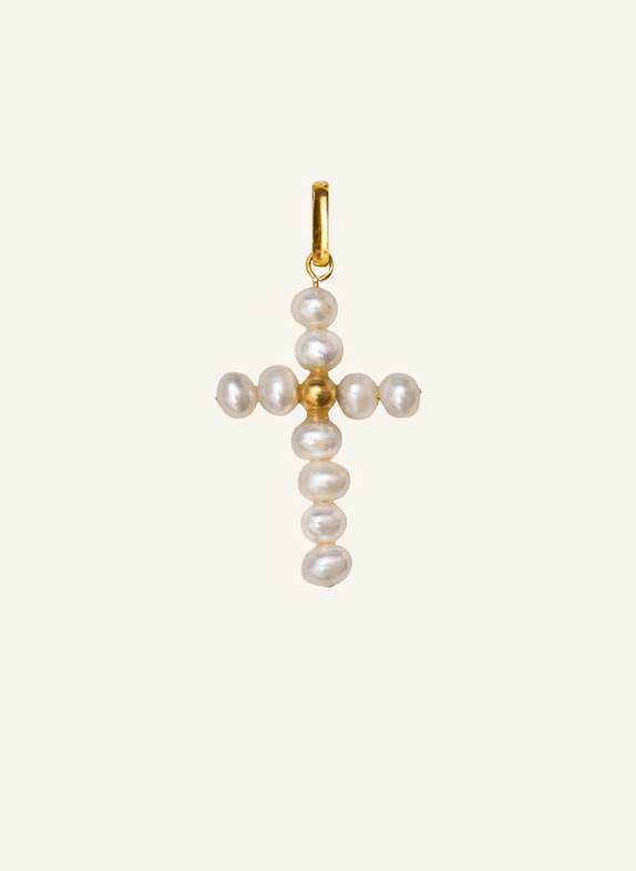 Alhaja Anhänger PEARLY CROSS by GLAMBOU GOLD