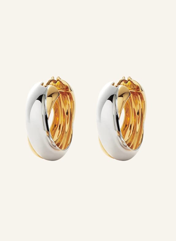 MISSOMA Ohrhänger LUCY WILLIAMS CHUNKY ENTWINE MEDIUM HOOPS by GLAMBOU GOLD