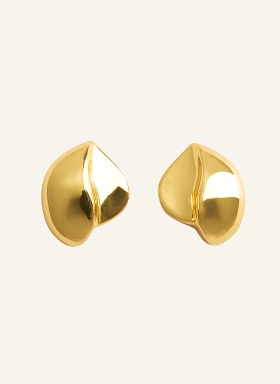 Pompidou Ohrringe TINY EDGES STUDS by GLAMBOU GOLD