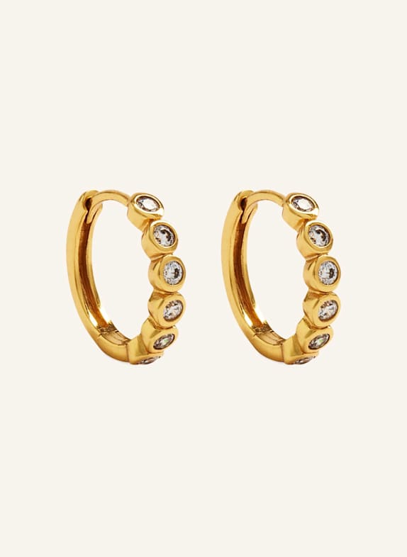 OHH LUILU Ohrringe BEZEL MEDI by GLAMBOU GOLD