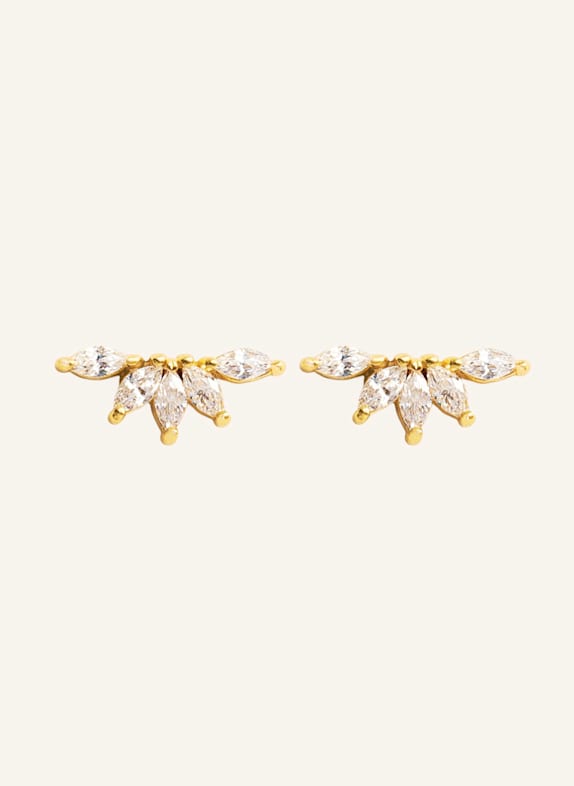 OHH LUILU Ohrringe CRYSTAL FLOWER PETALS  by GLAMBOU GOLD