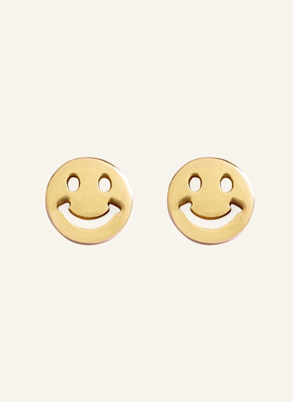 OHH LUILU Ohrringe SMILEY STUDS by GLAMBOU GOLD