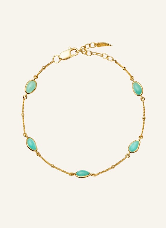 MISSOMA Armbänder MAGMA GEMSTONE CHARM BRACELET by GLAMBOU GOLD