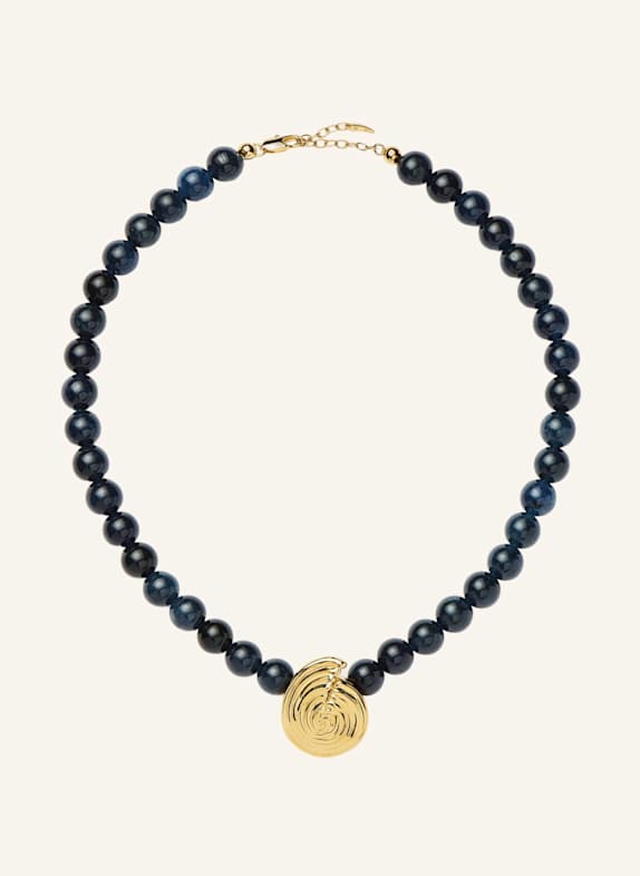 MISSOMA Halsketten SPIRAL GEMSTONE BEADED PENDANT NECKLACE by GLAMBOU GOLD