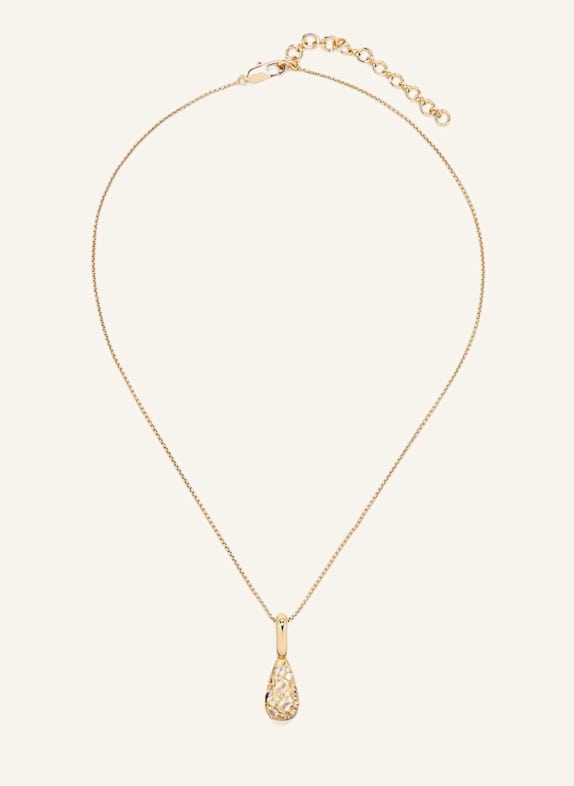 YOJ Halsketten PETRA PAVE PENDANT NECKLACE by GLAMBOU GOLD