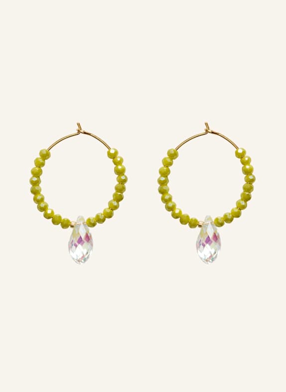 ANNI LU Ohrringe COSMIC CACTUS PALE OLIVE by GLAMBOU GOLD