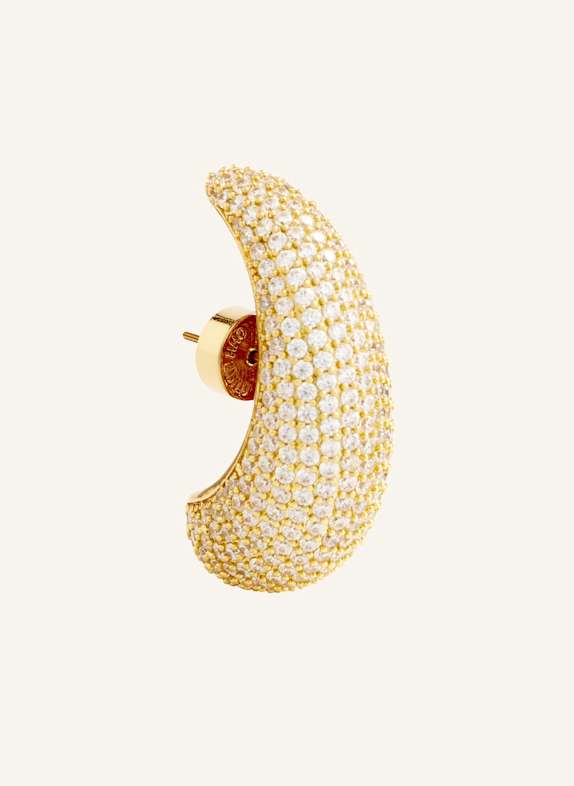 OHH LUILU Single Ohrring AMARA PAVé STUD by GLAMBOU GOLD