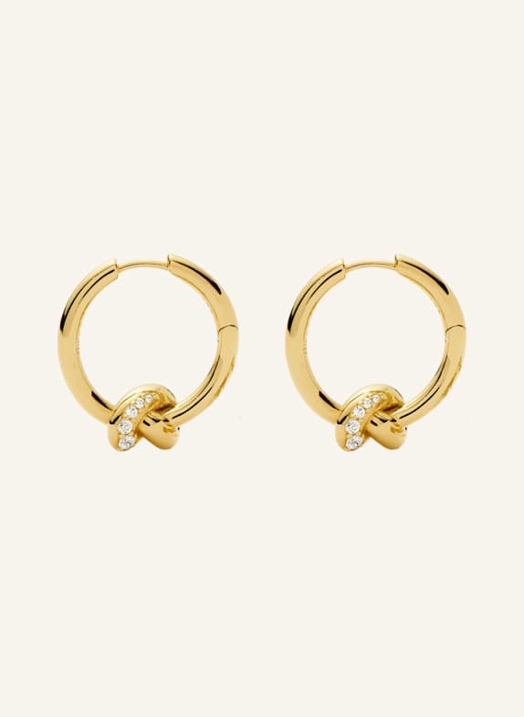 MISSOMA Ohrringe LUCY WILLIAMS PAVé KNOT SMALL by GLAMBOU GOLD