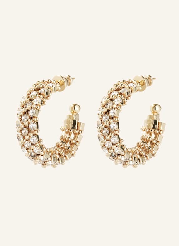 GAS BIJOUX Creolen IZILD MINI STRASS by GLAMBOU GOLD