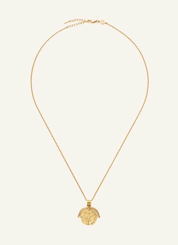 MISSOMA Ketten mit Anhänger LUCY WILLIAMS MEDIUM ENGRAVABLE ROMAN ARC COIN NECKLACE by GLAMBOU GOLD
